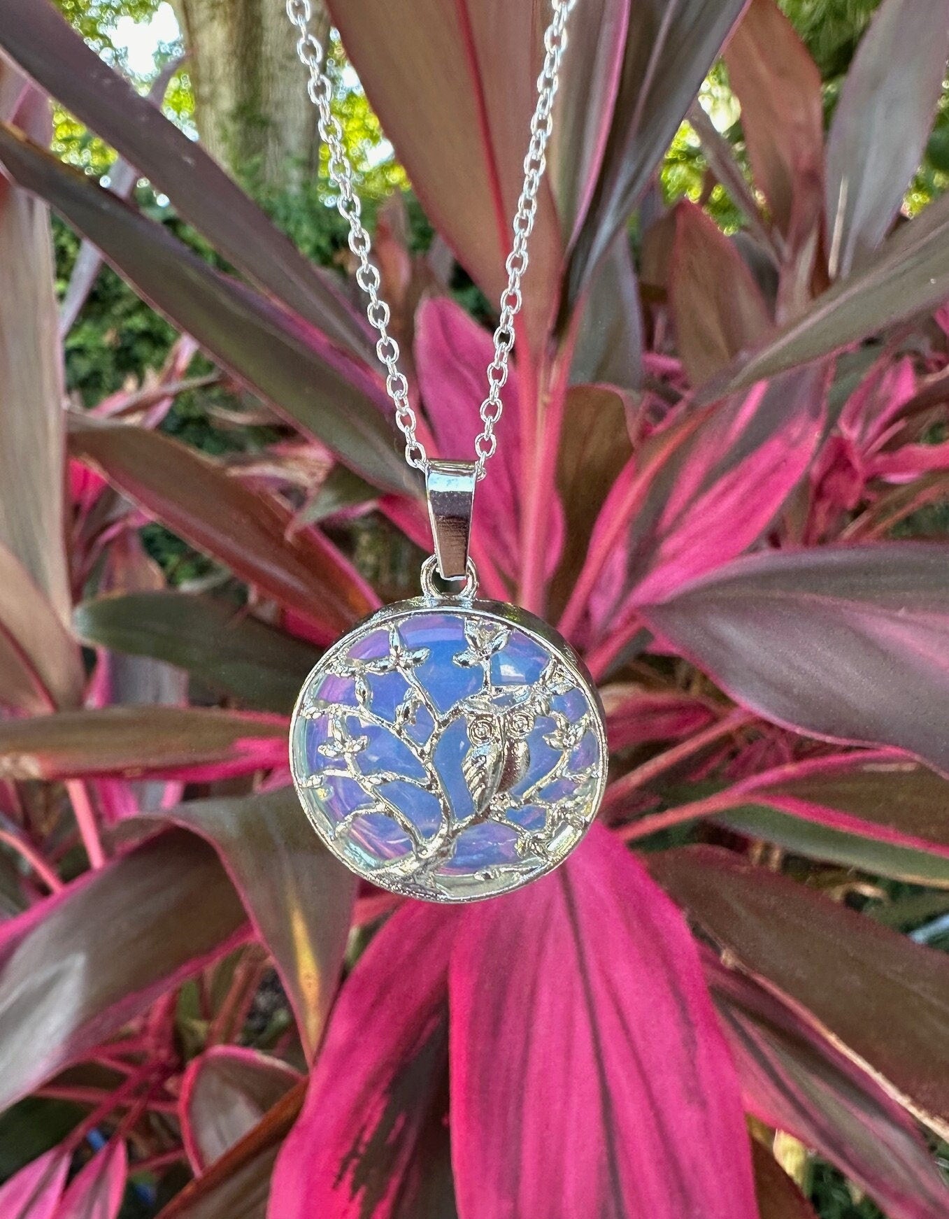 Opalite Owl Necklace