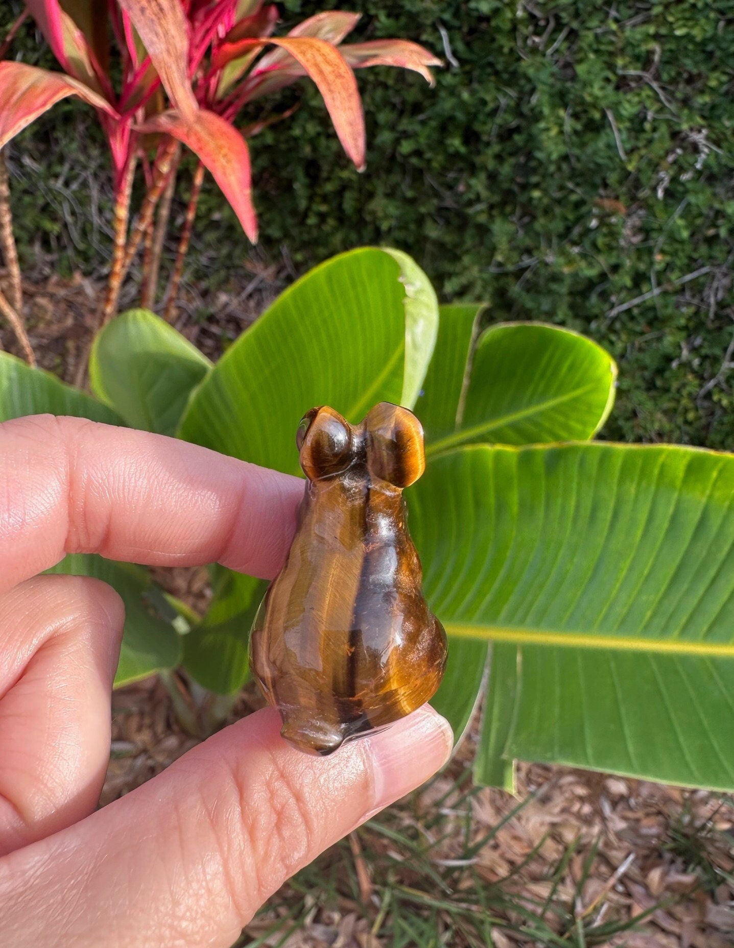 Tiger Eye Rabbit Figurine