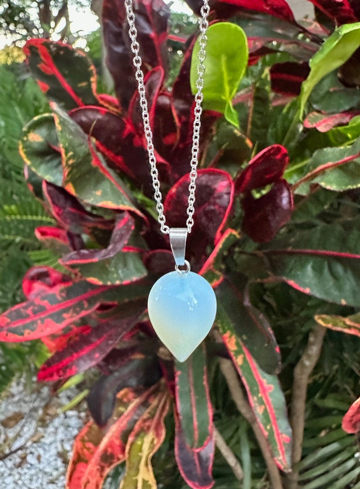Opalite Acorn Necklace