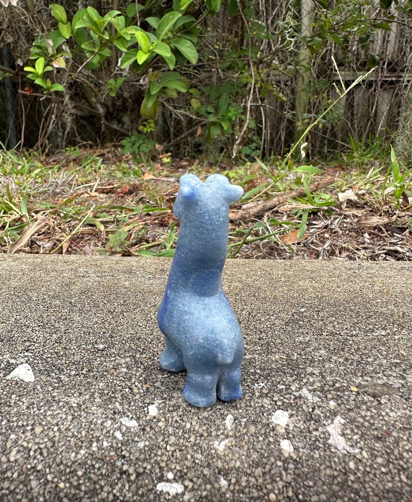 Blue Aventurine Giraffe Figurine