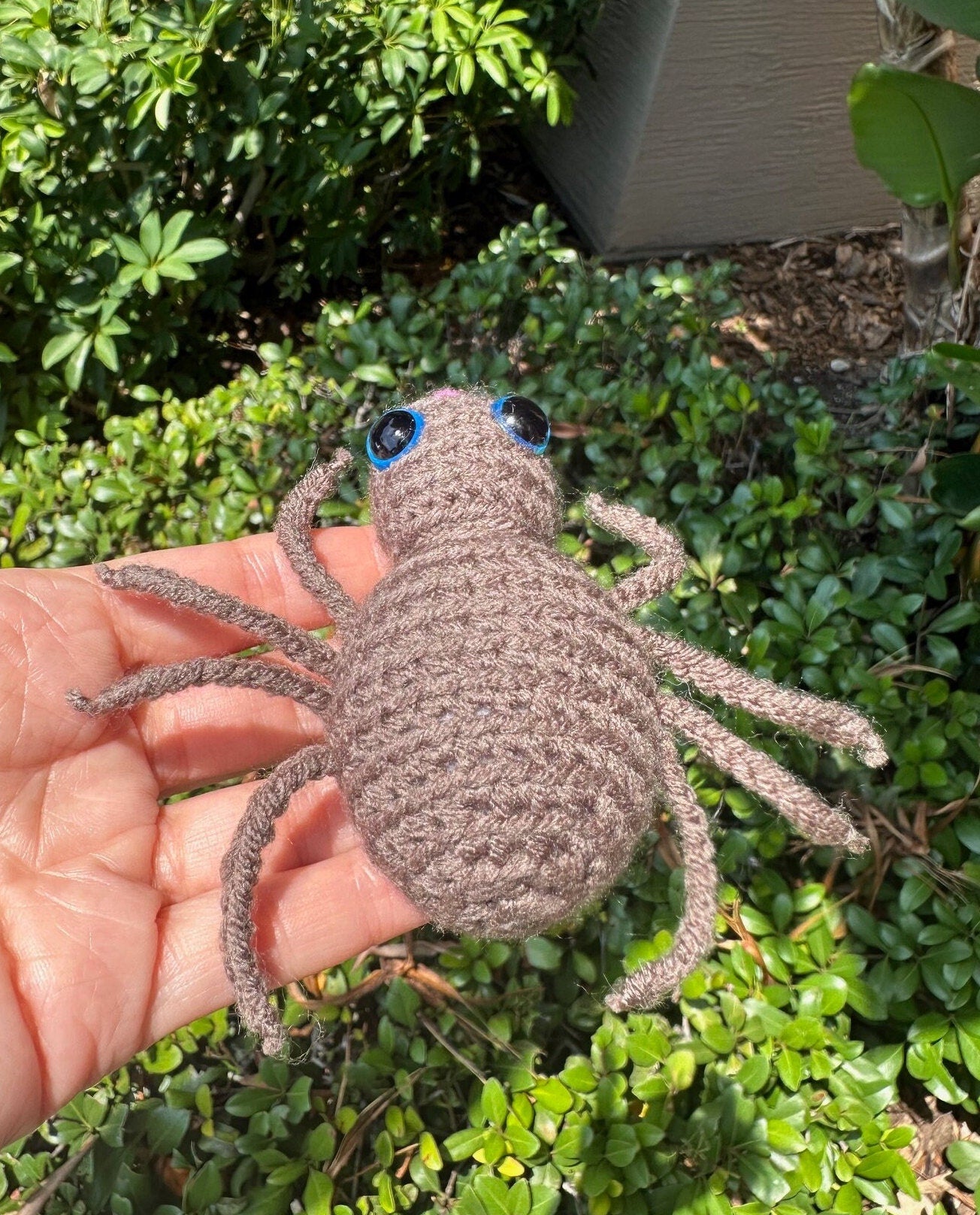 Crochet Brown Spider Figurine