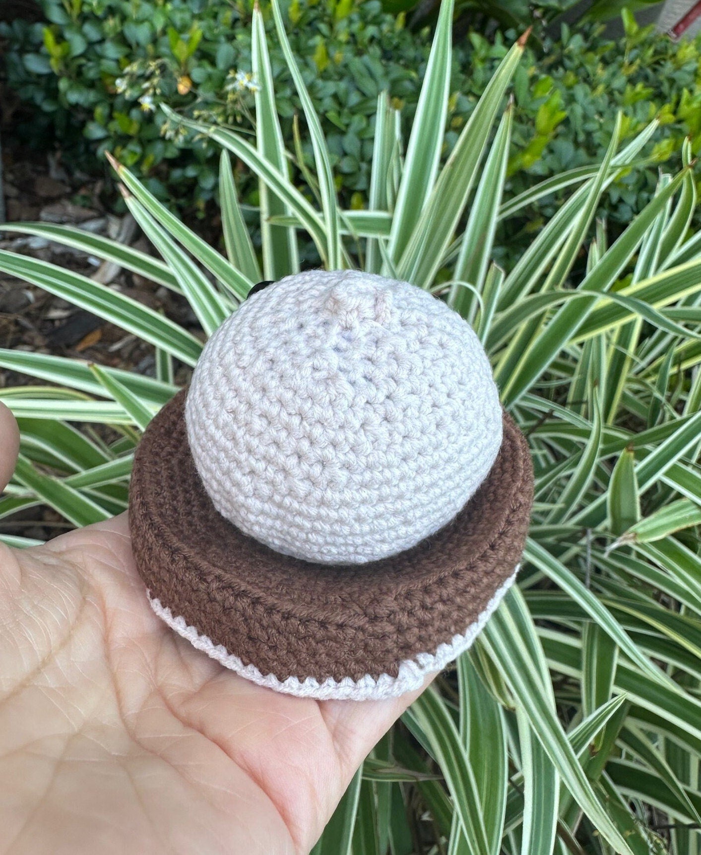 Crochet Chinese Round Dumpling Figurine
