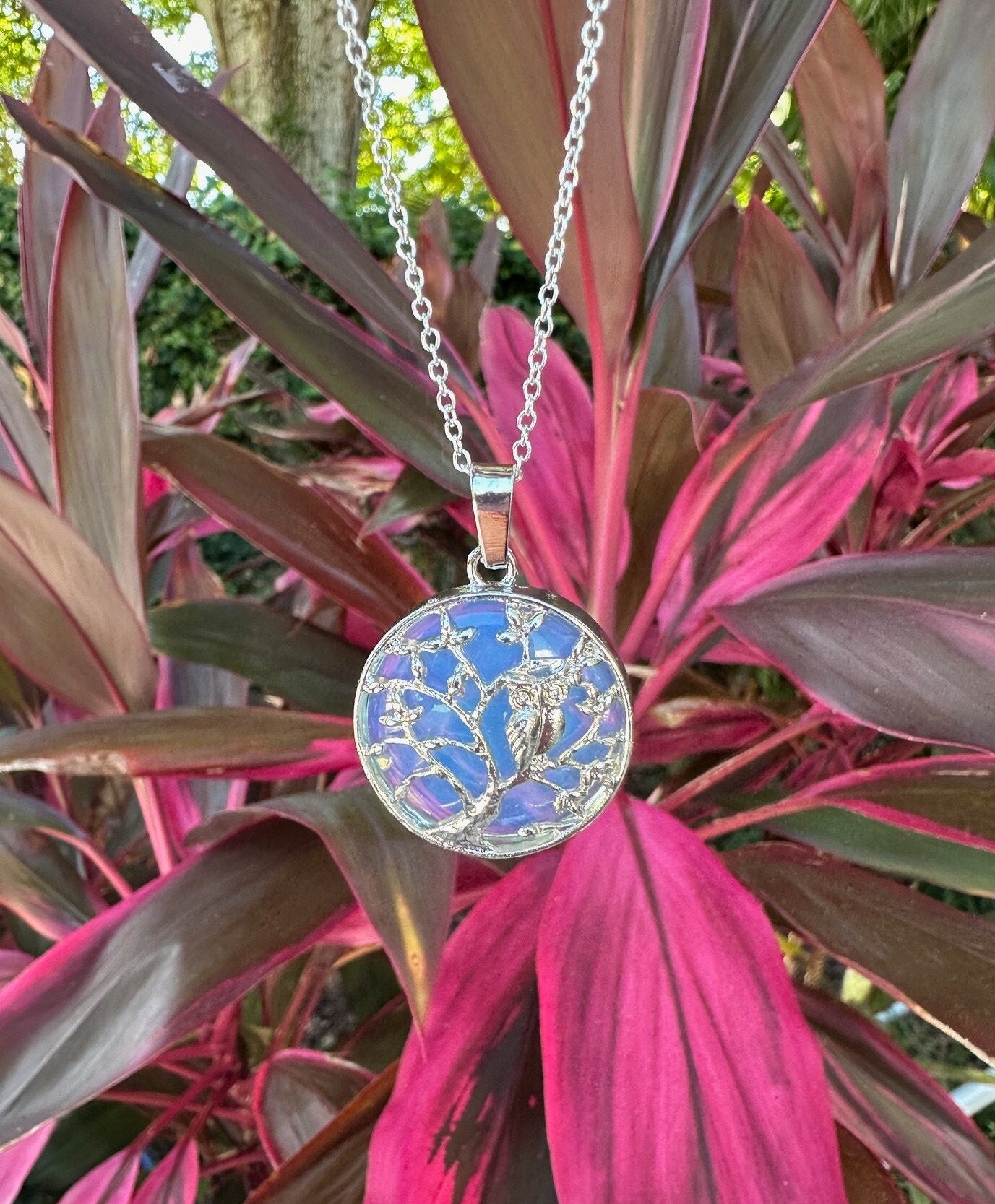 Opalite Owl Necklace