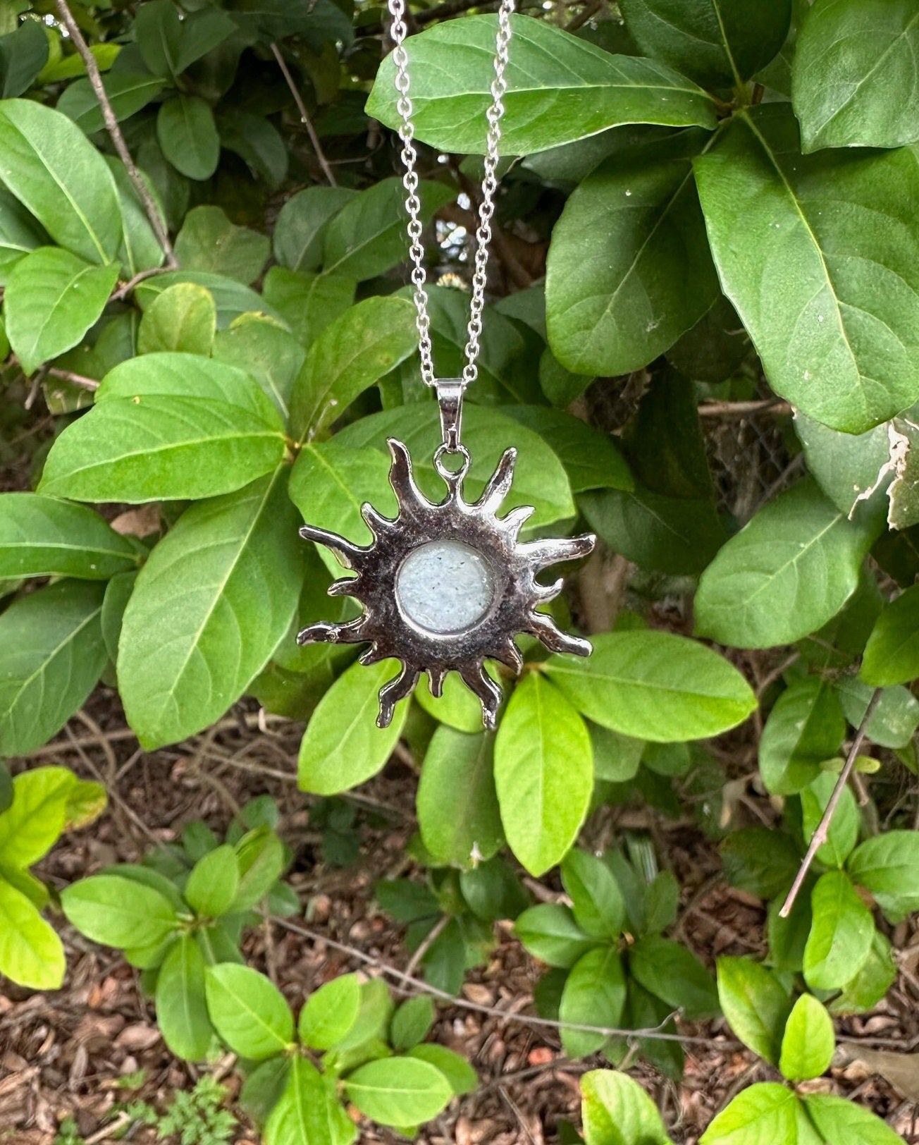 Labradorite Sun Pendant Necklace