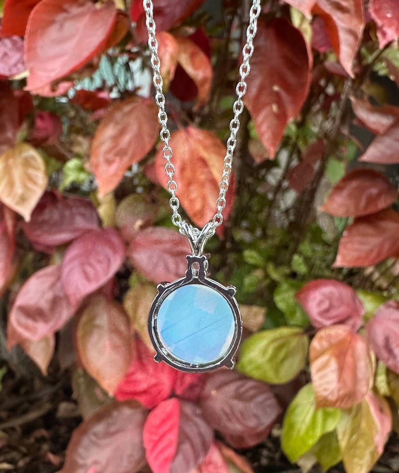 Opalite Prism Pendant Necklace