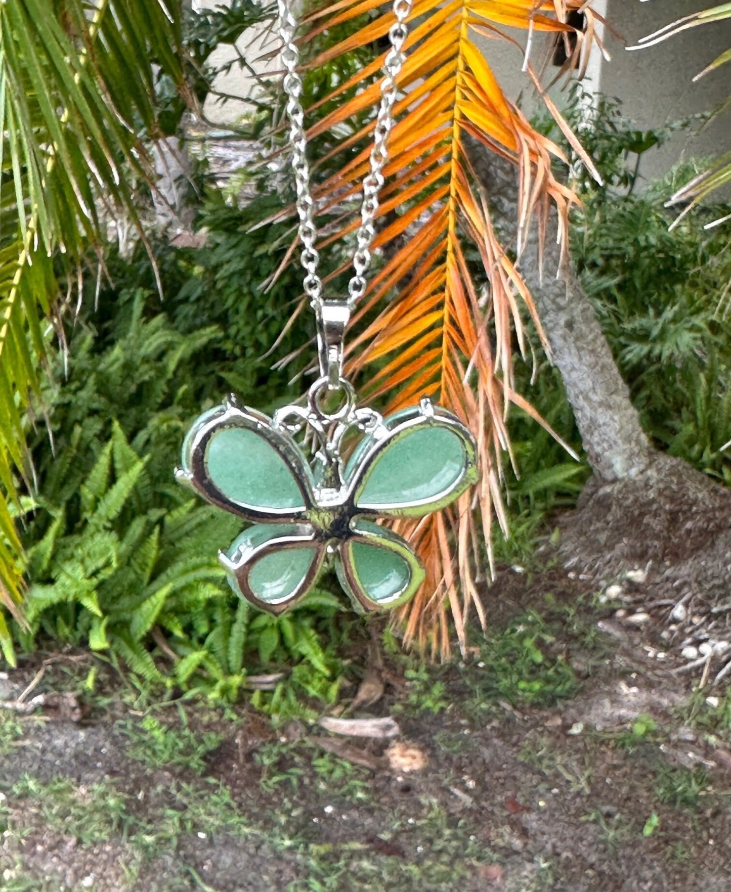 Green Aventurine Butterfly Necklace