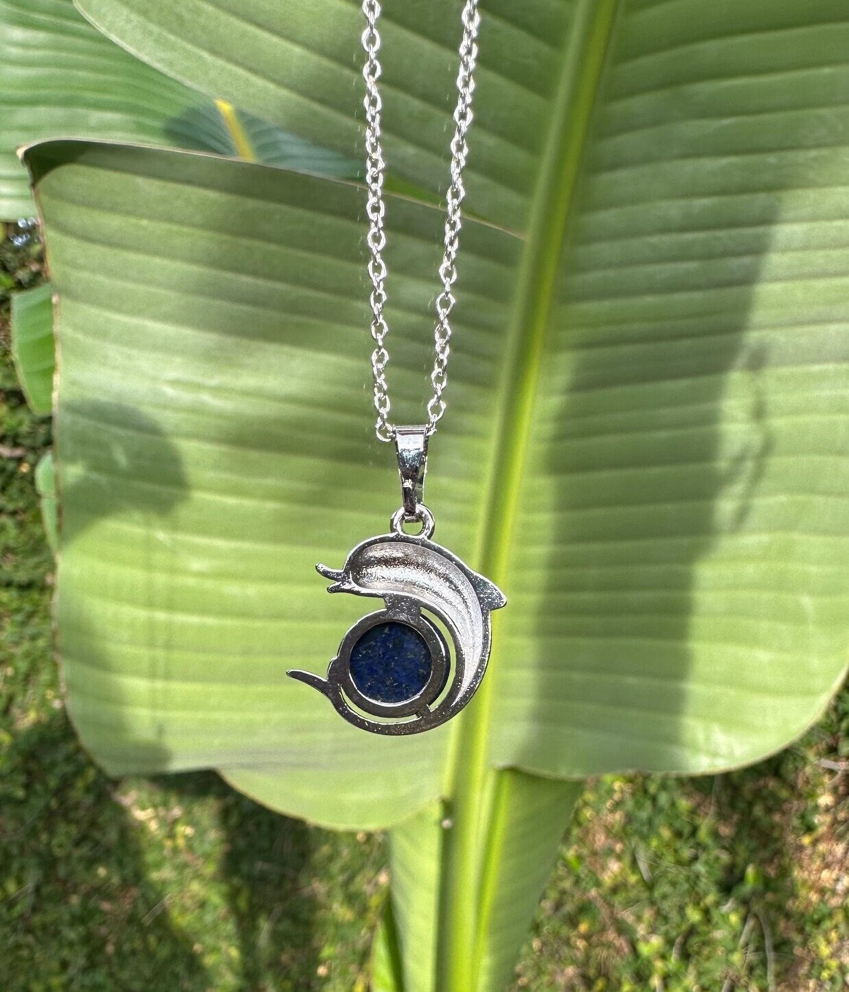 Lapis Lazuli Dolphin Necklace