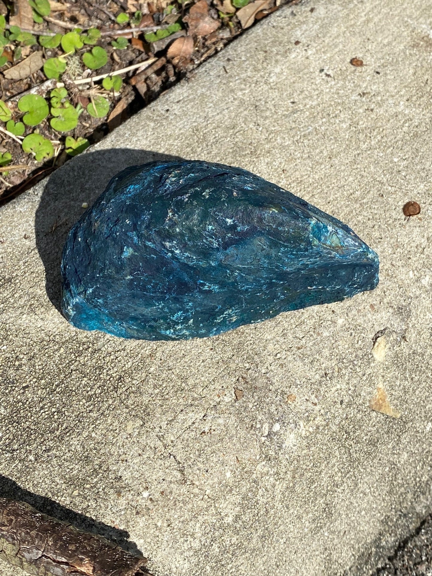 Blue Agate Stalactite Druzy Geode