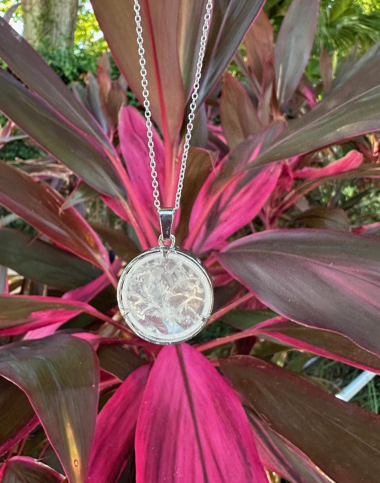Clear Quartz Owl Necklace
