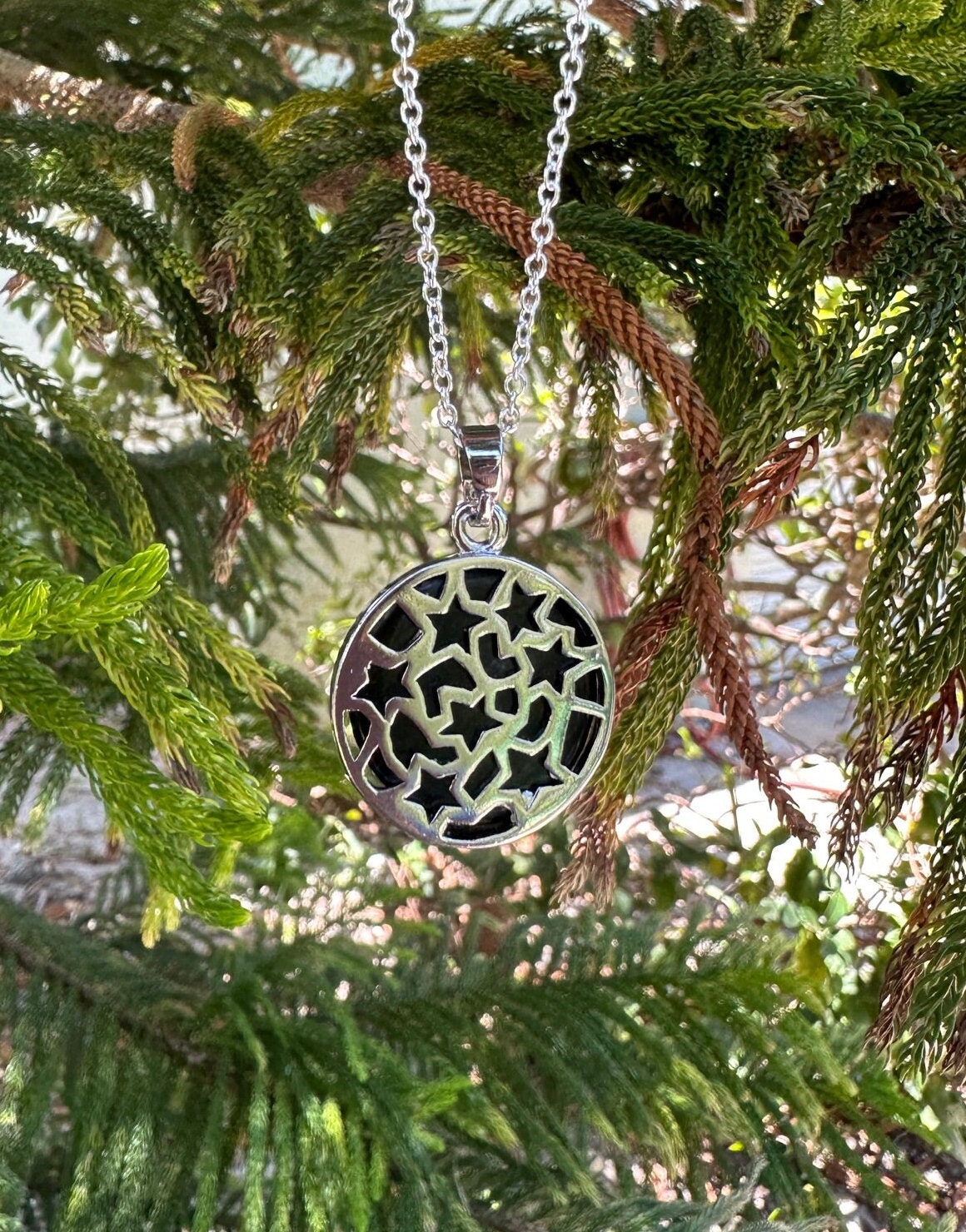 Obsidian Cat Love Pendant Necklace