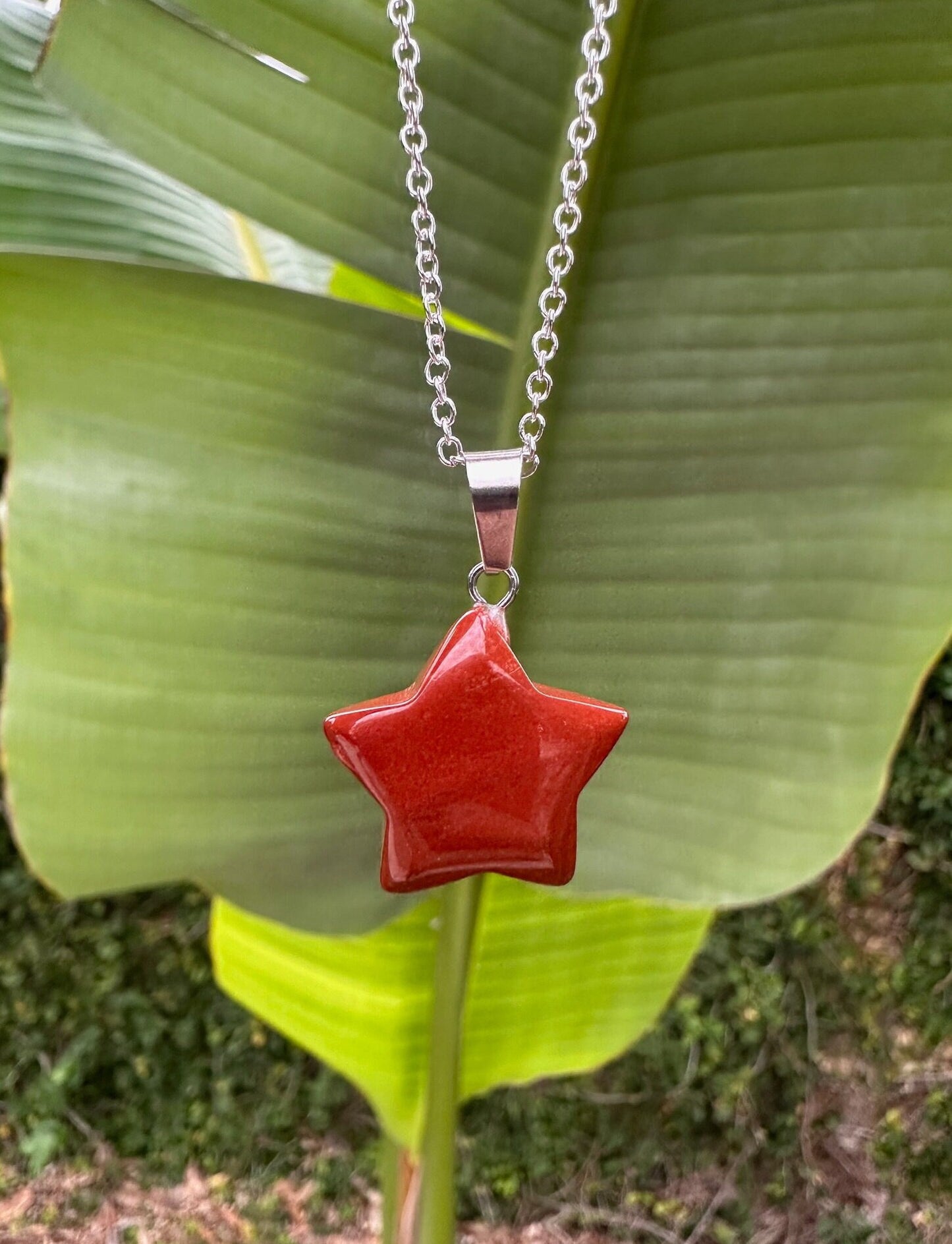 Red Jasper Star Necklace