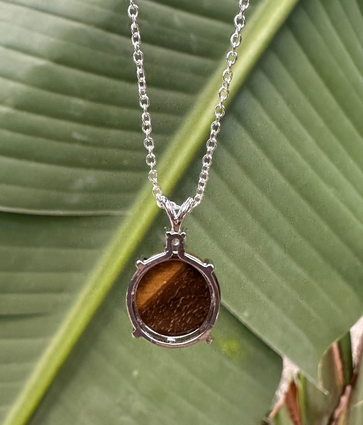 Tiger Eye Prism Pendant Necklace