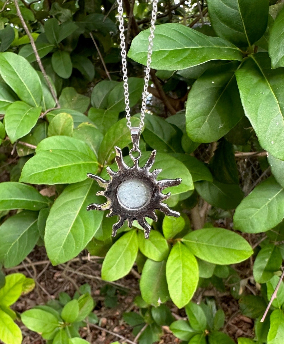 Labradorite Sun Pendant Necklace