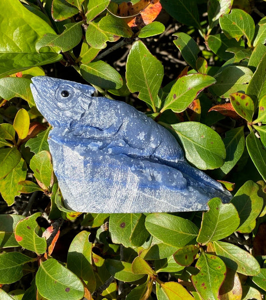 Blue Aventurine Chameleon Figurine