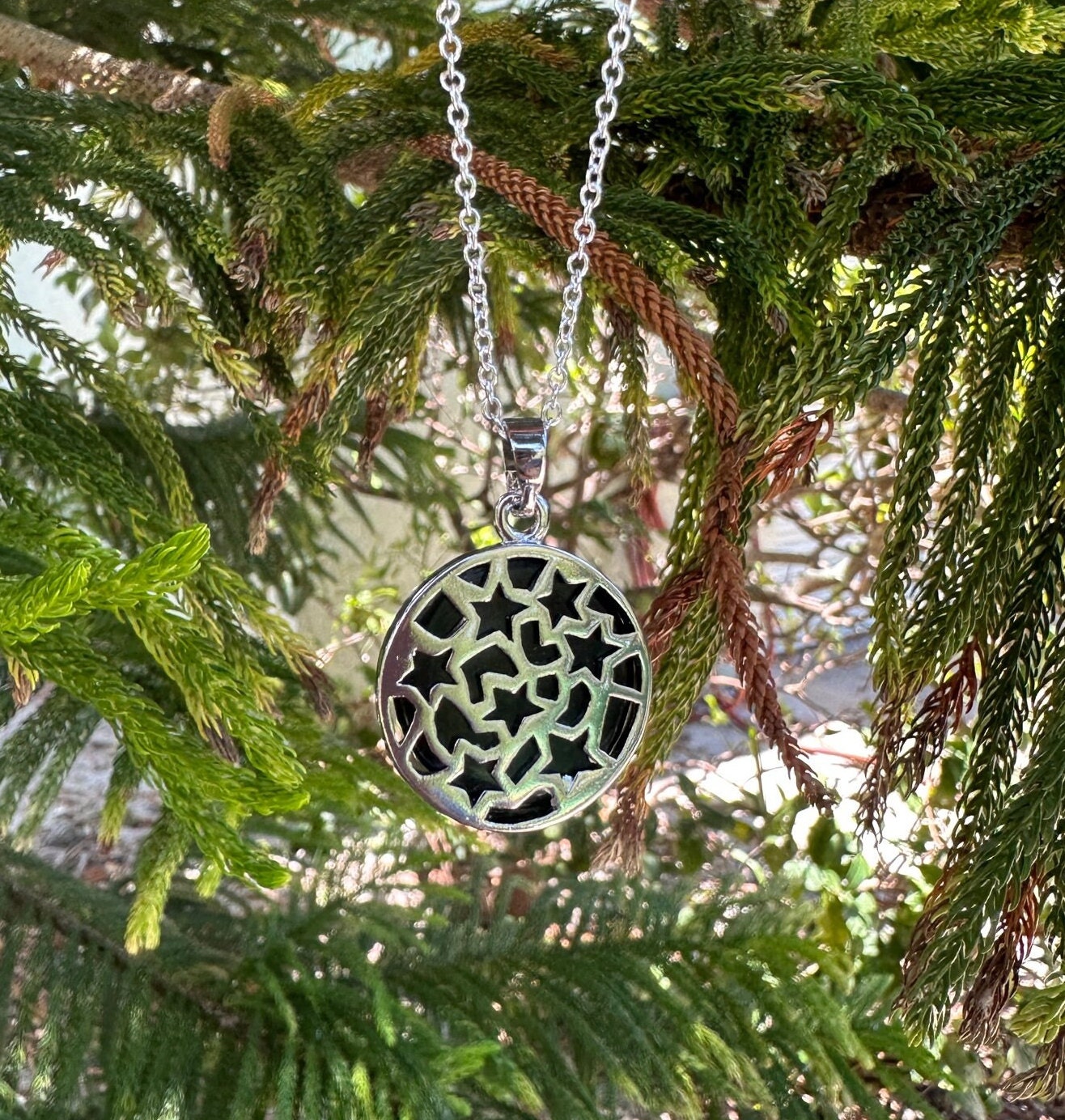 Obsidian Cat Love Pendant Necklace