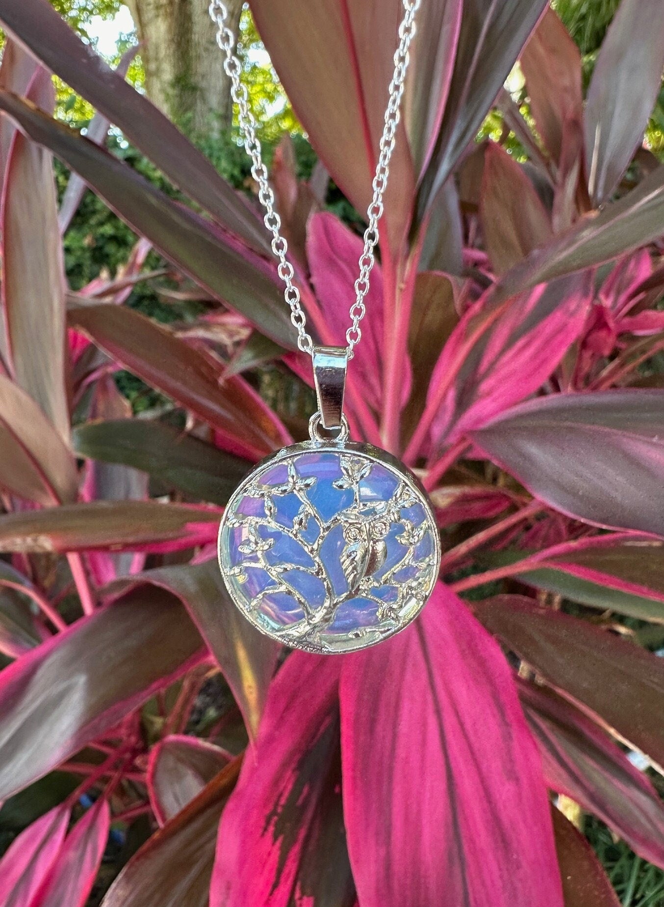 Opalite Owl Necklace