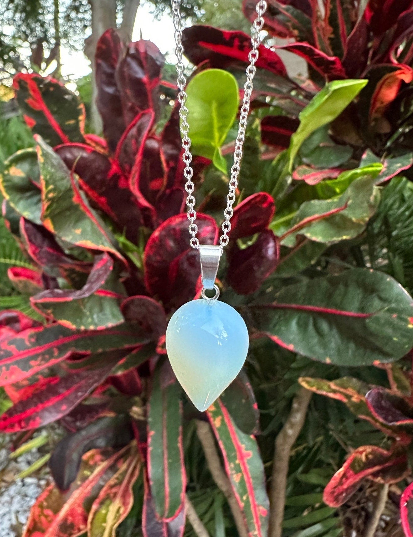 Opalite Acorn Necklace