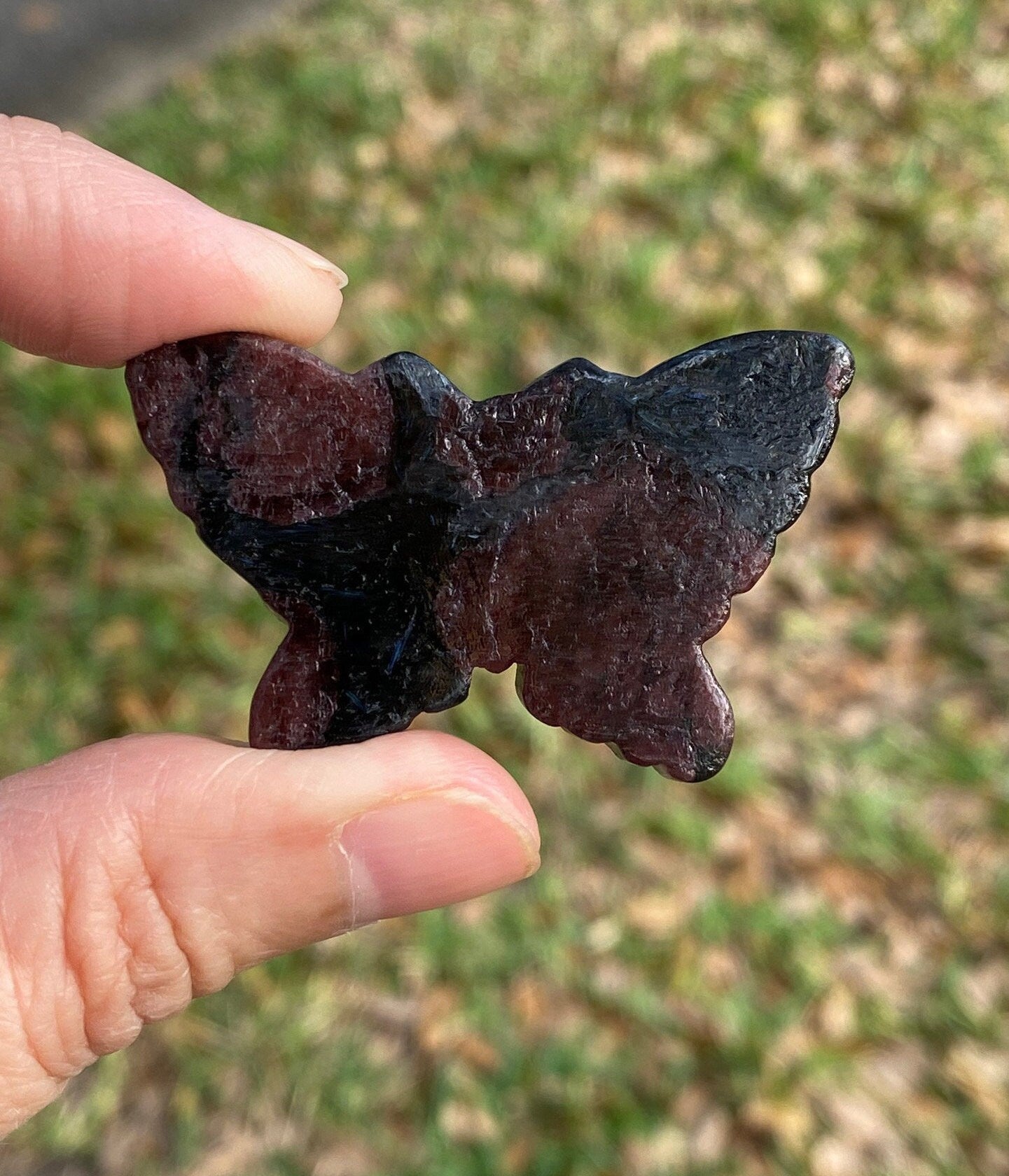 Garnet Butterfly Figurine