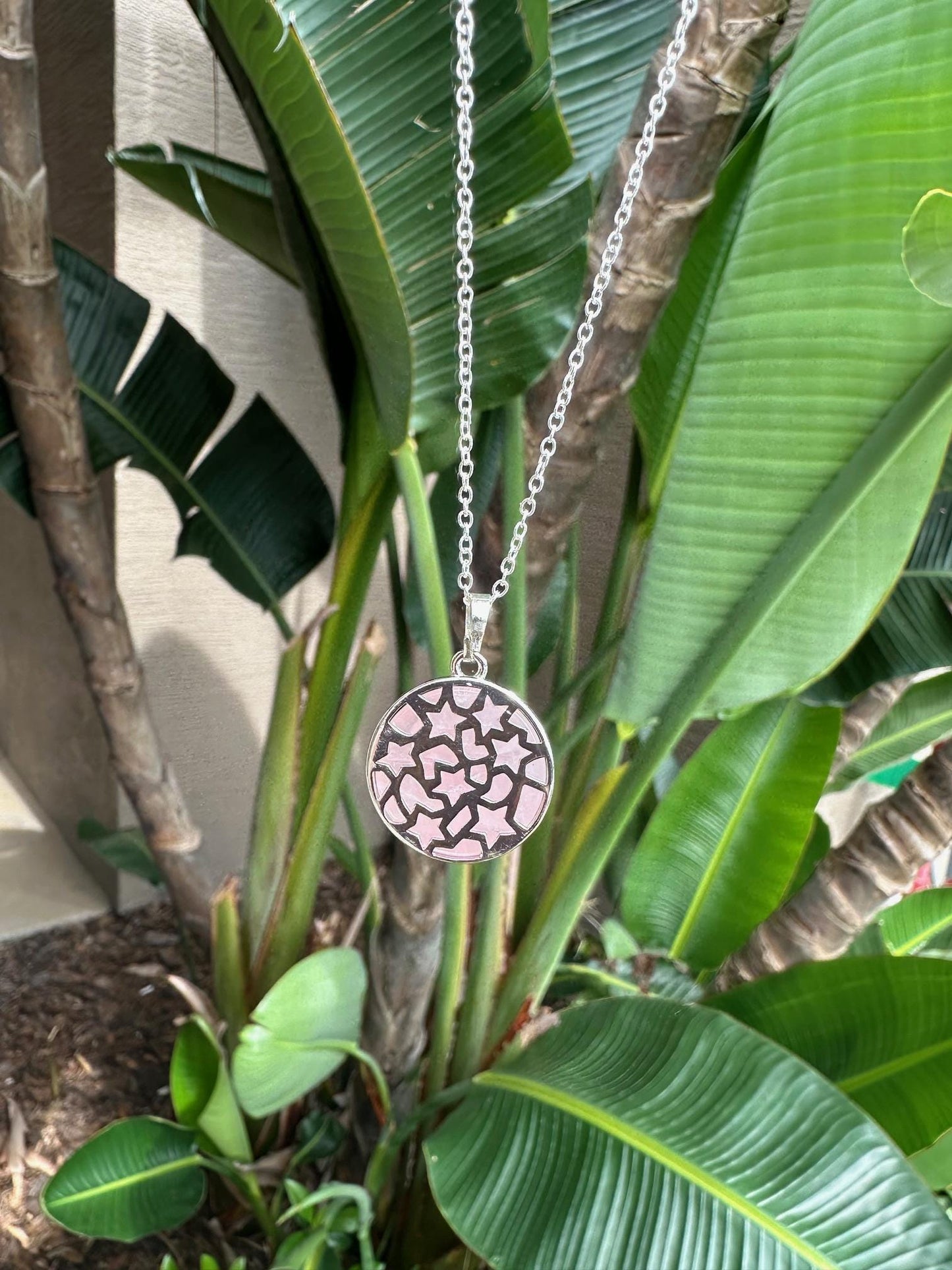 Rose Quartz Cat Love Pendant Necklace