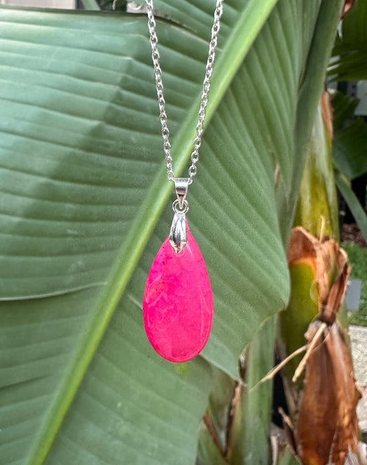 Dragon Vein Agate Pendant Necklace