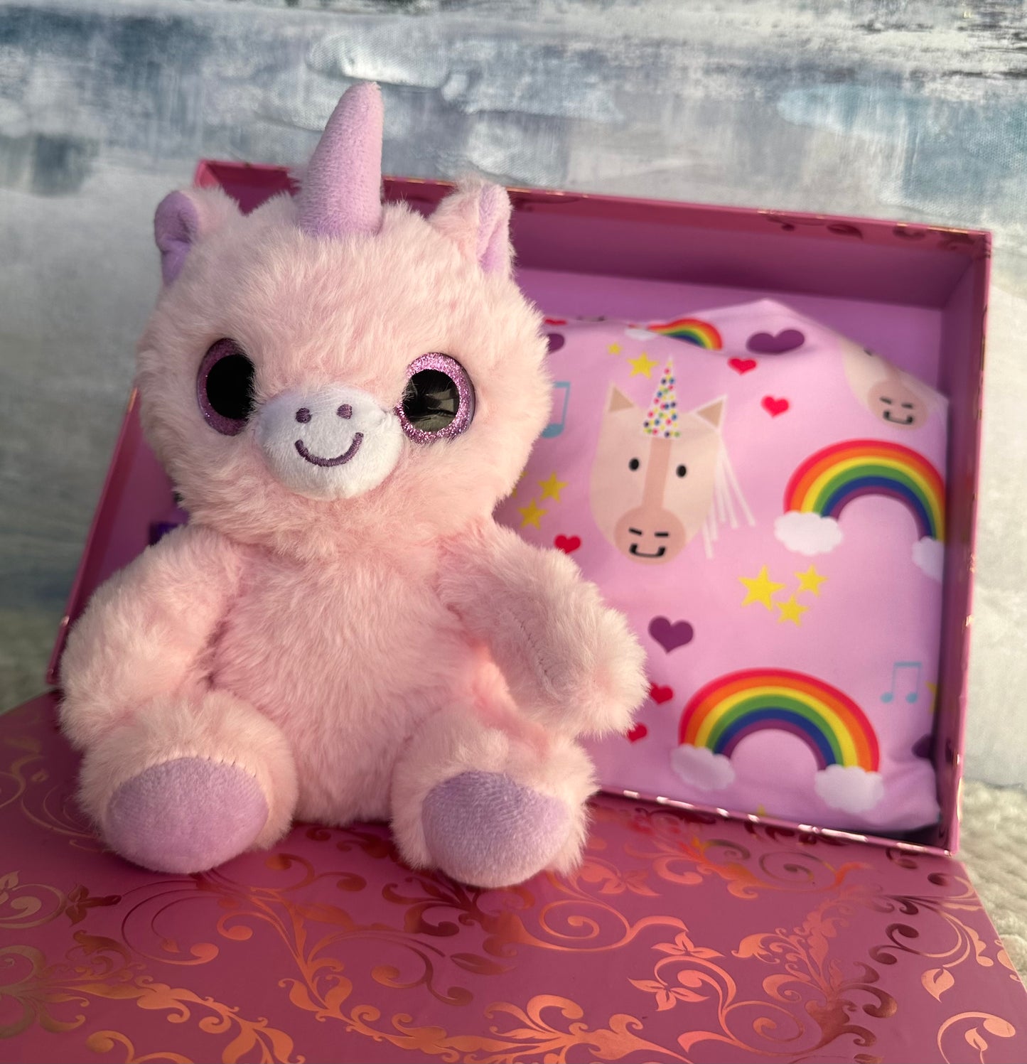 Pink Unicorn Baby Gift Box