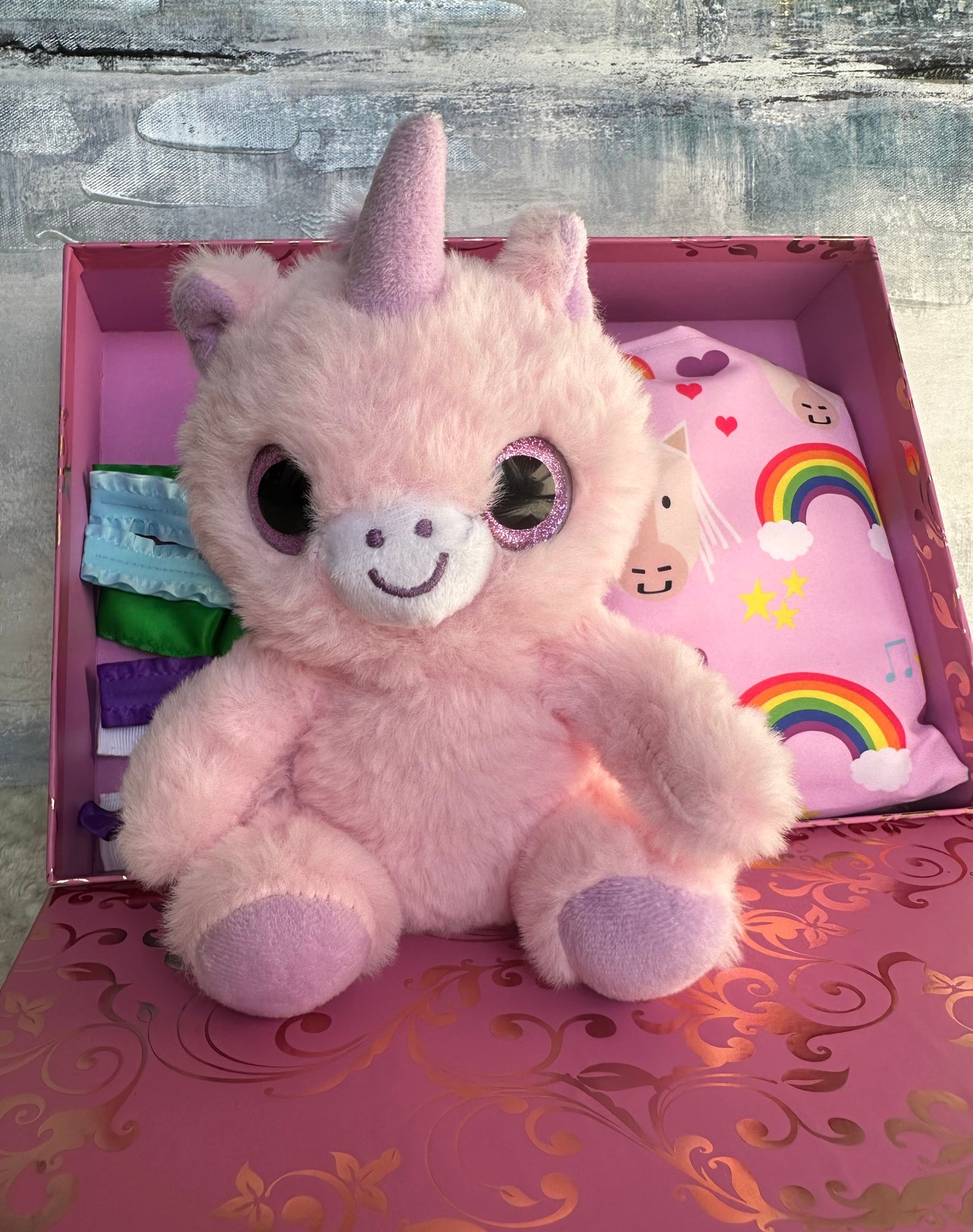 Pink Unicorn Baby Gift Box