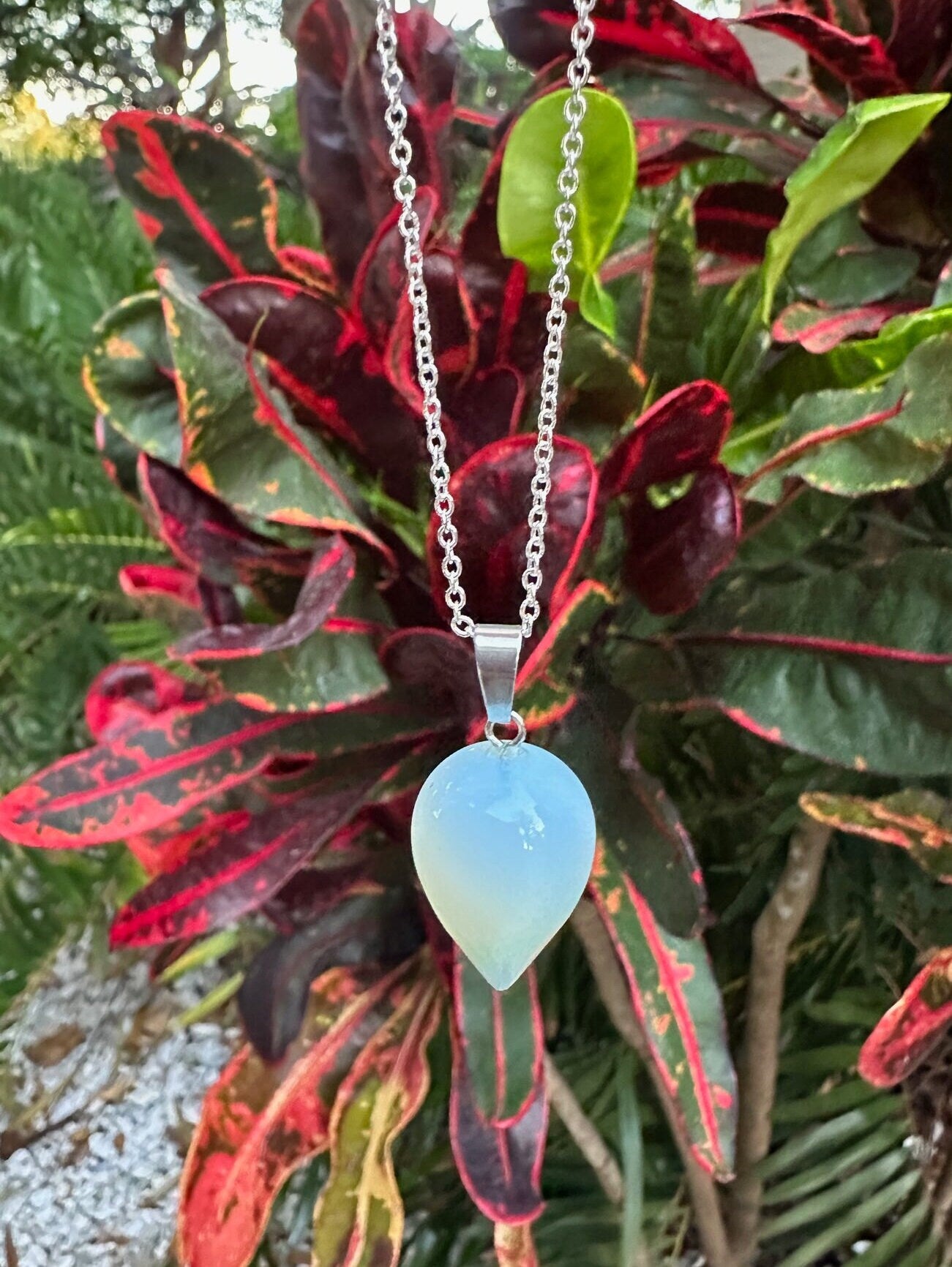 Opalite Acorn Necklace