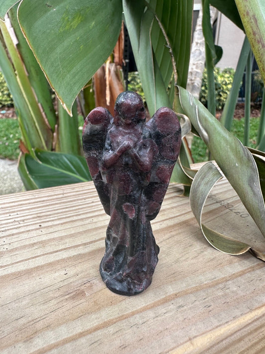 Garnet Angel Figurine