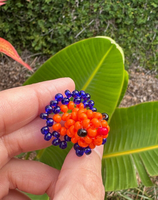 Beaded HalfMoon Tail Betta Figurine