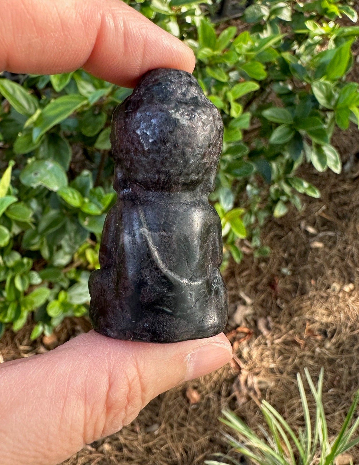 Garnet Buddha Figurine