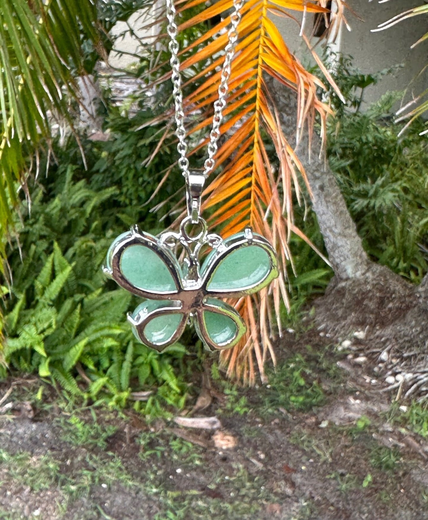 Green Aventurine Butterfly Necklace