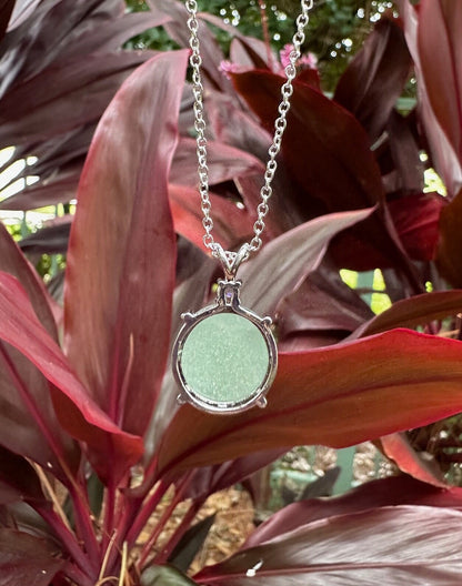 Green Aventurine Prism Pendant Necklace