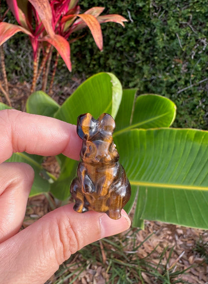 Tiger Eye Rabbit Figurine