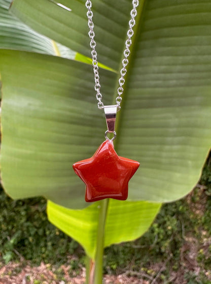 Red Jasper Star Necklace