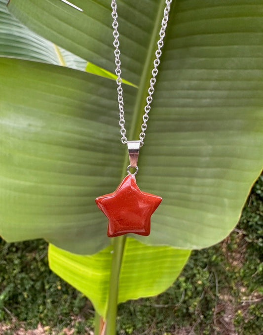 Red Jasper Star Necklace