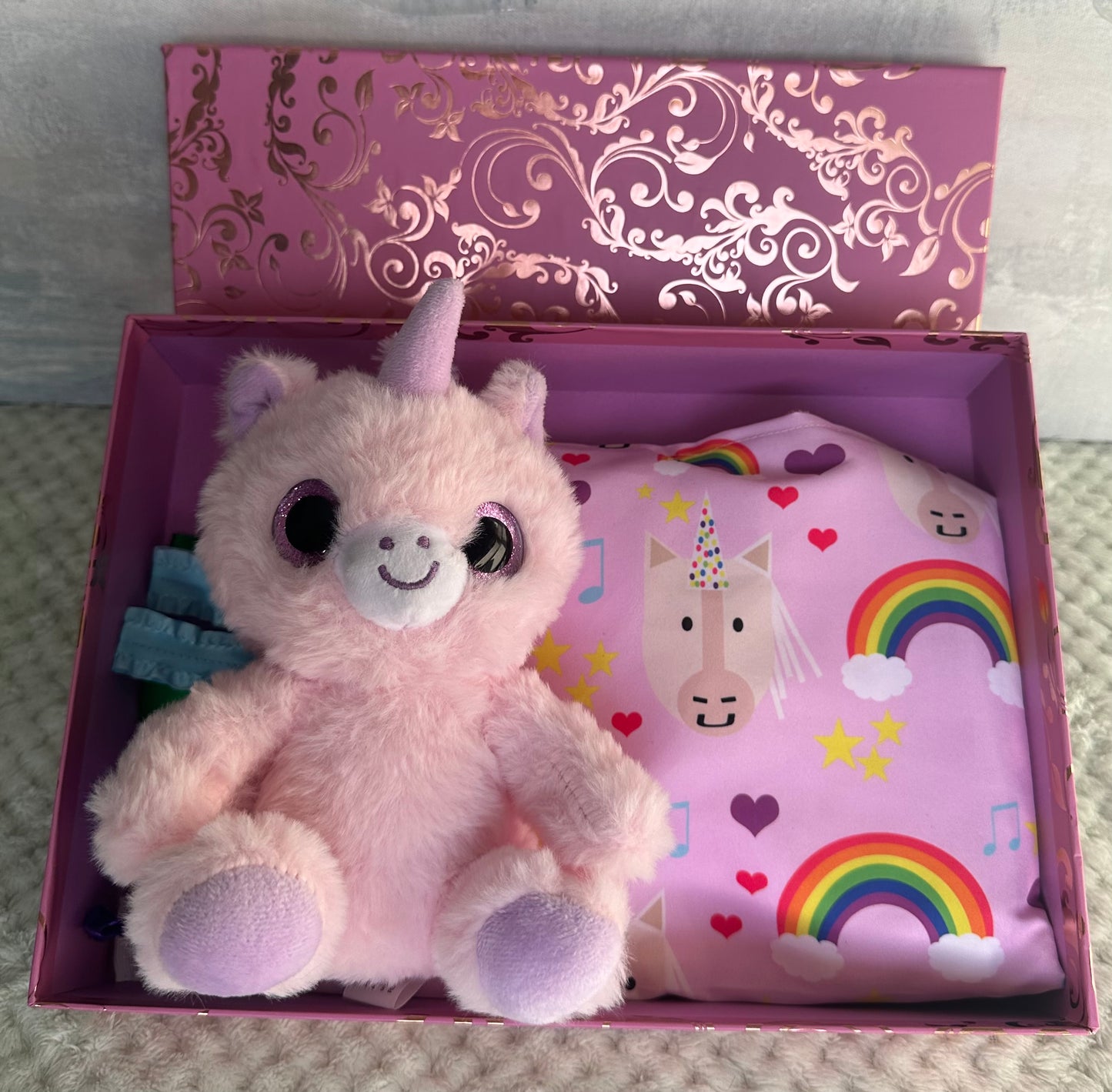 Pink Unicorn Baby Gift Box