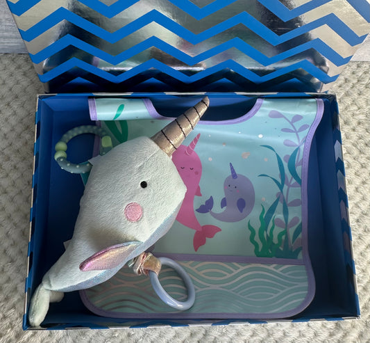Narwhal Whale Baby Gift Box