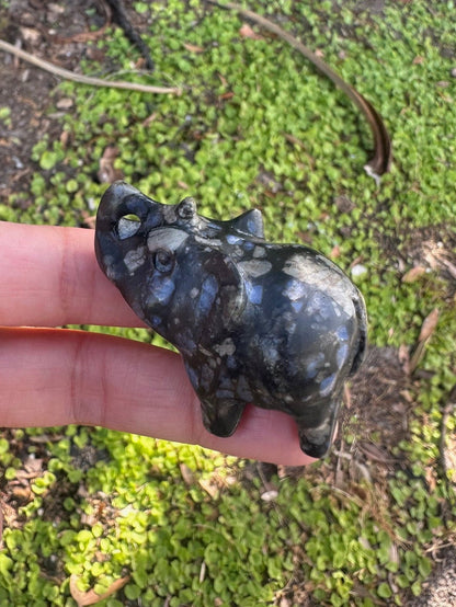 Que Sera Llanite Elephant Figurine