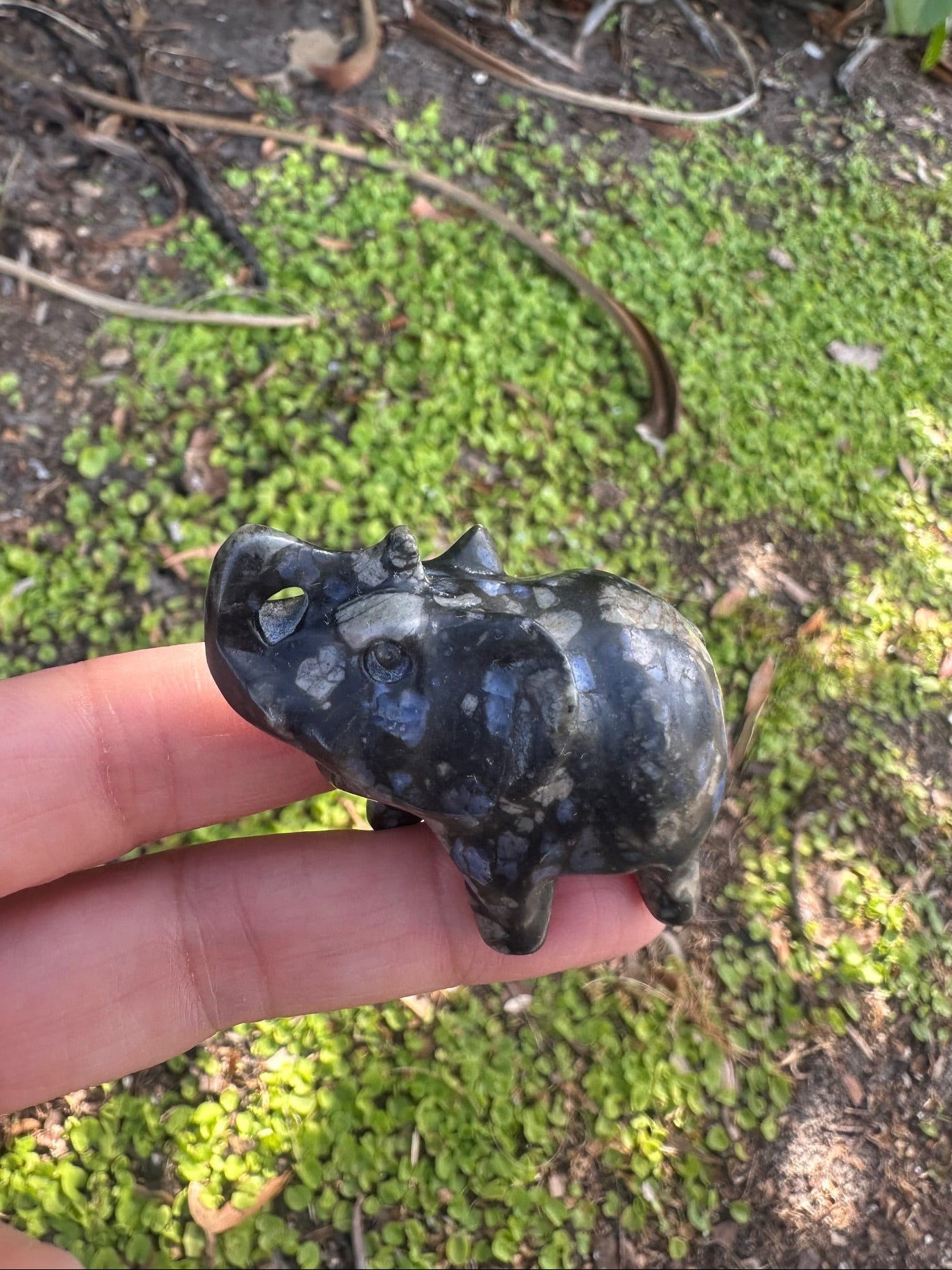 Que Sera Llanite Elephant Figurine