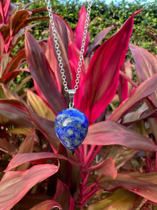 Lapis Lazuli Acorn Pendant Necklace