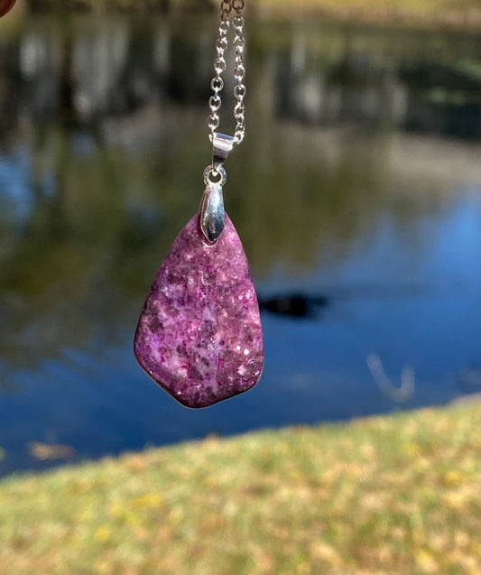 Lepidolite Pendant Necklace