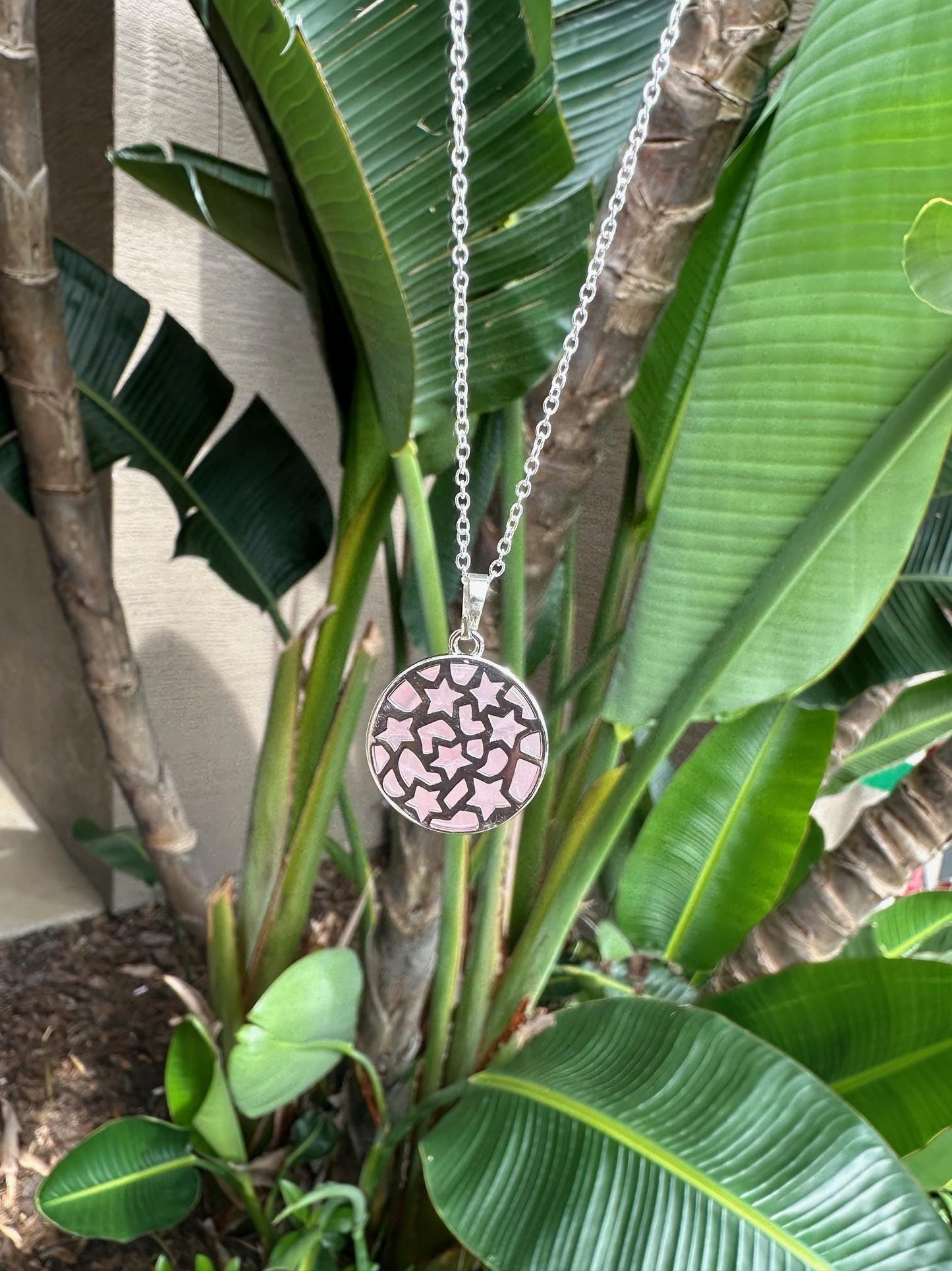 Rose Quartz Cat Love Pendant Necklace