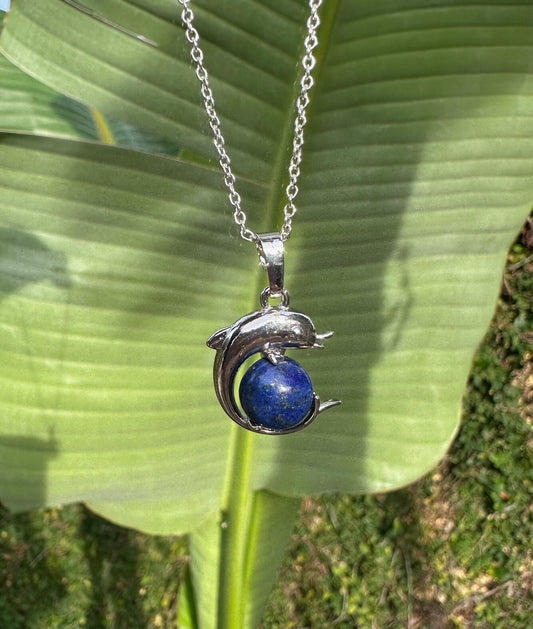 Lapis Lazuli Dolphin Necklace