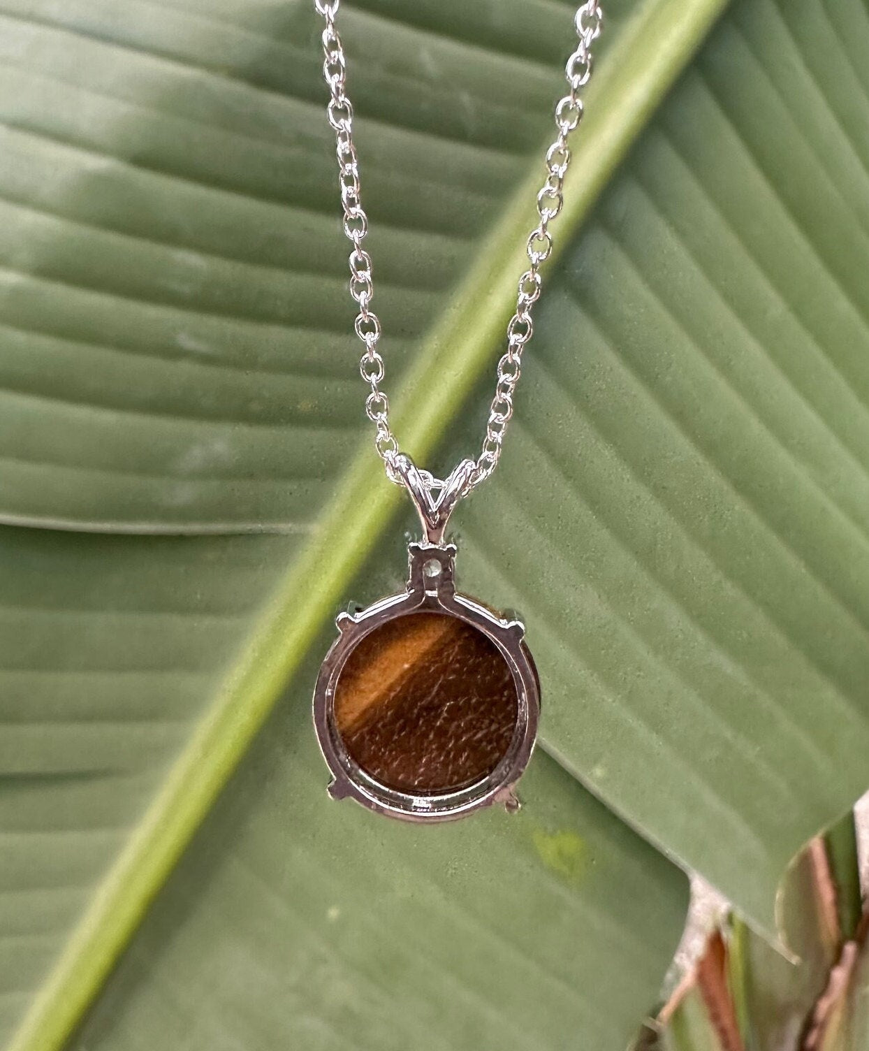 Tiger Eye Prism Pendant Necklace